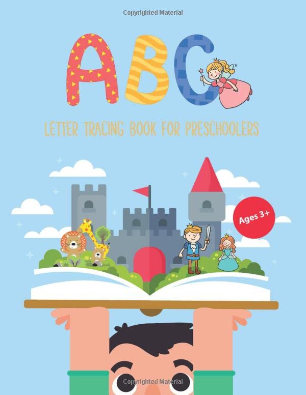 ABC: Letter Tracing Book for Preschoolers : Alphabet / Numbers / Game, Practice Writing For Kids (ฺBoys & Girls), Fun to Learn Activity Books, Ages ... and Princess Cartoon Cover Design, 8.5”X11” Manga
