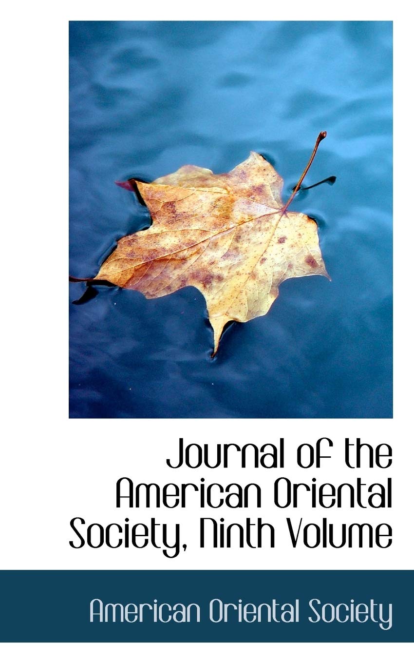 Journal of the American Oriental Society Foreign Languages ​​& Dictionaries