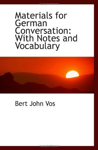 Product Image: Materials for German Conversation: With Notes and Vocabulary