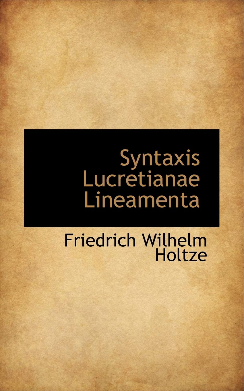 Syntaxis Lucretianae Lineamenta Politics & History