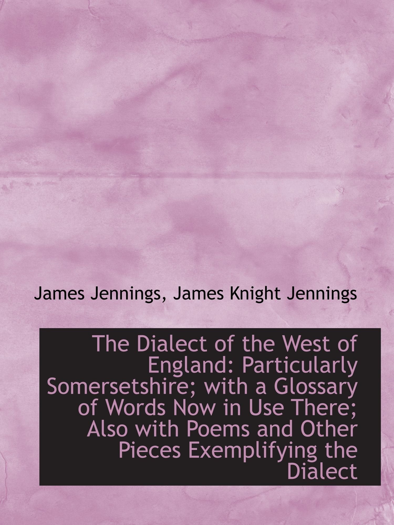 The Dialect of the West of England: Particularly Somersetshire; with a Glossary of Words Now in Use Politics & History
