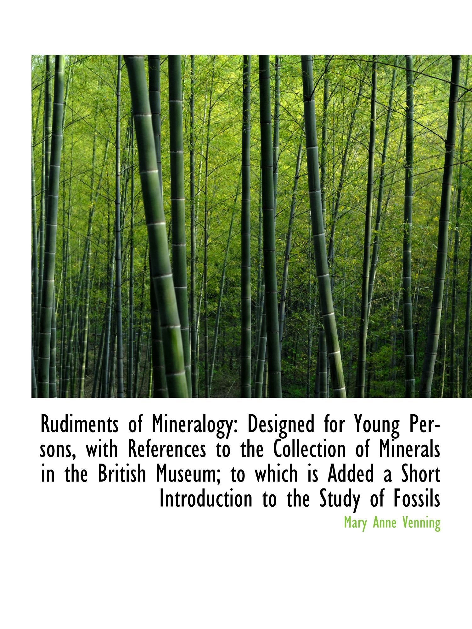 Rudiments of Mineralogy: Designed for Young Persons, with References to the Collection of Minerals i Politics & History