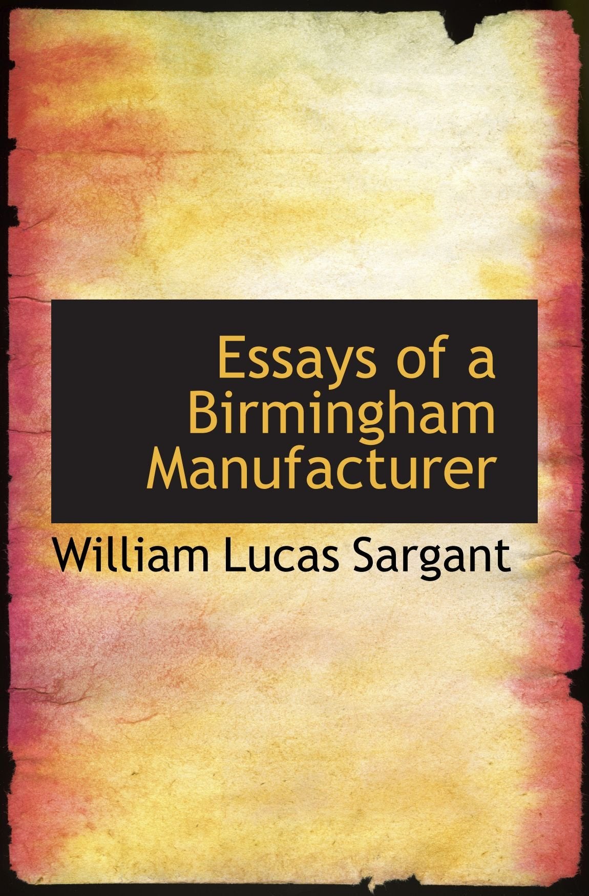 Essays of a Birmingham Manufacturer Politics & History