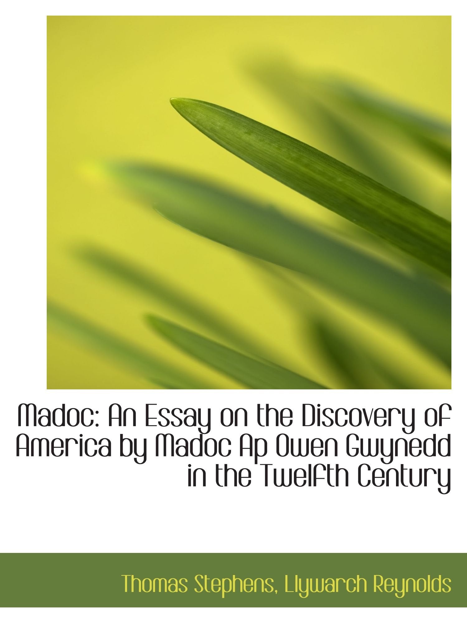 Madoc: An Essay on the Discovery of America by Madoc Ap Owen Gwynedd in the Twelfth Century Books