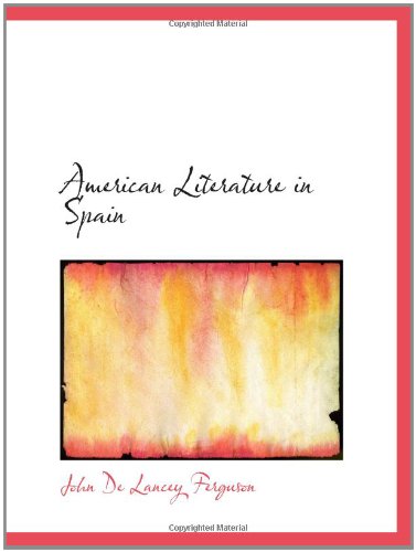 American Literature in Spain Books