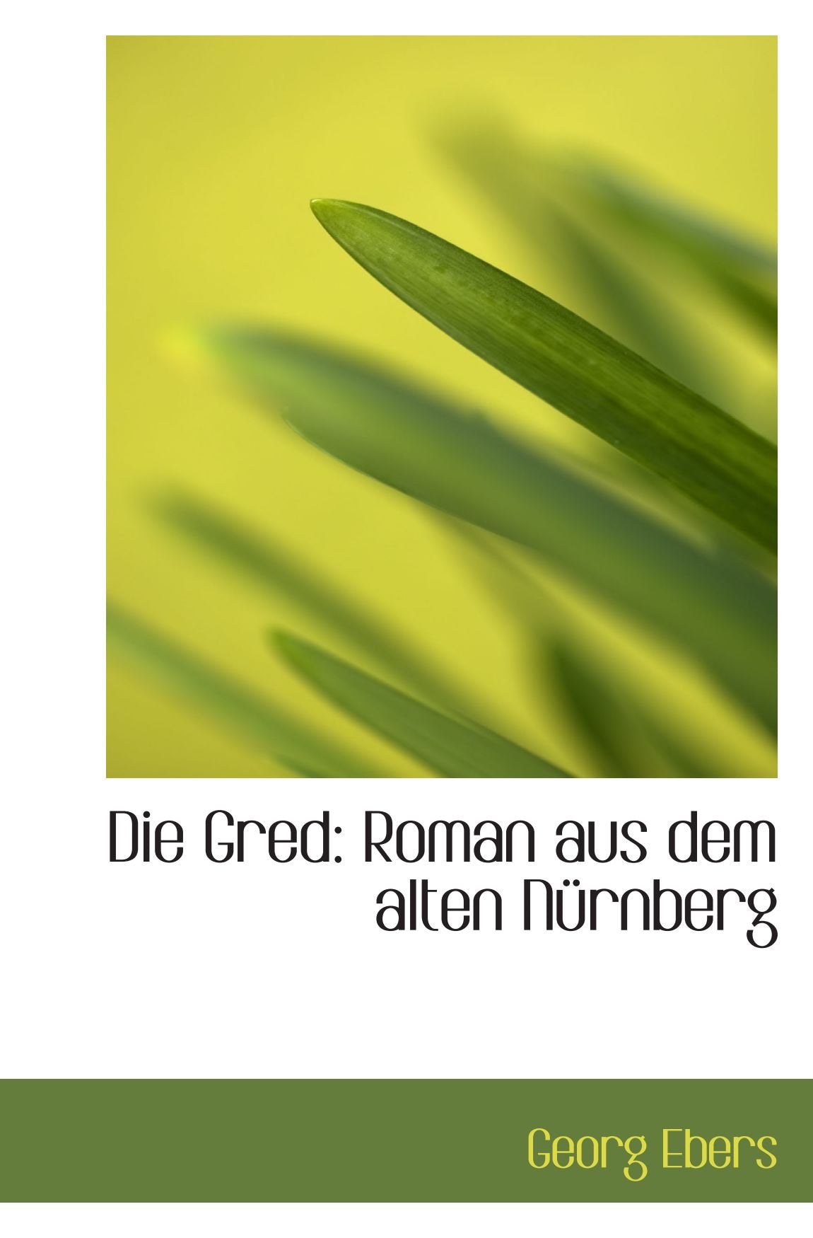 Die Gred: Roman aus dem alten Nürnberg Politics & History