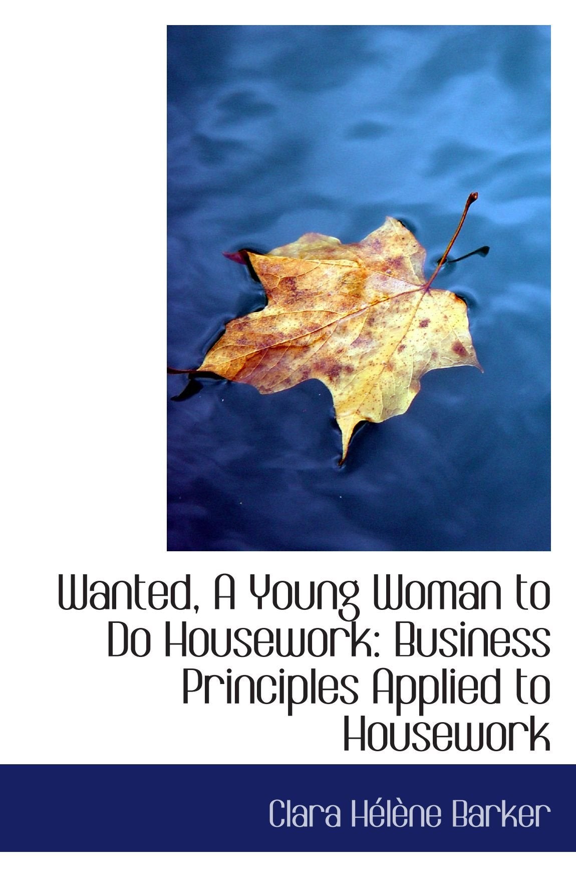 Wanted, A Young Woman to Do Housework: Business Principles Applied to Housework Poetry