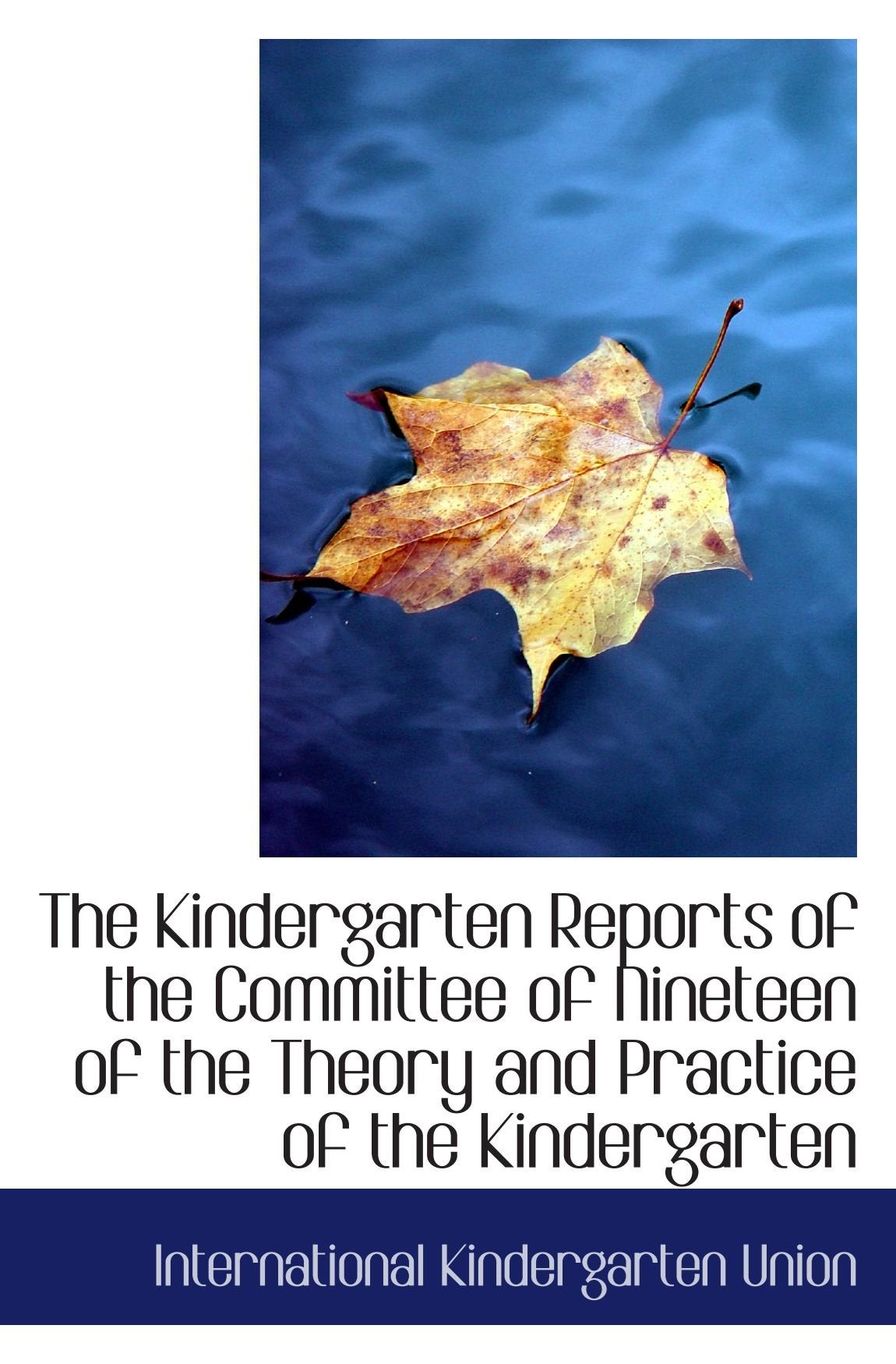 The Kindergarten Reports of the Committee of Nineteen of the Theory and Practice of the Kindergarten Politics & History