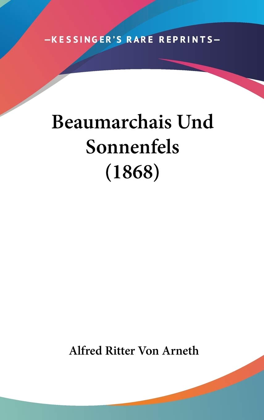 Beaumarchais Und Sonnenfels Contemporary literature