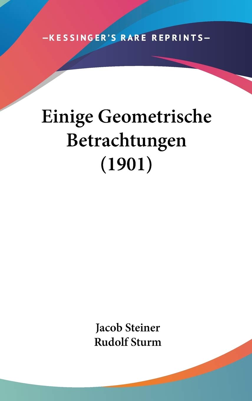 Einige Geometrische Betrachtungen Contemporary literature
