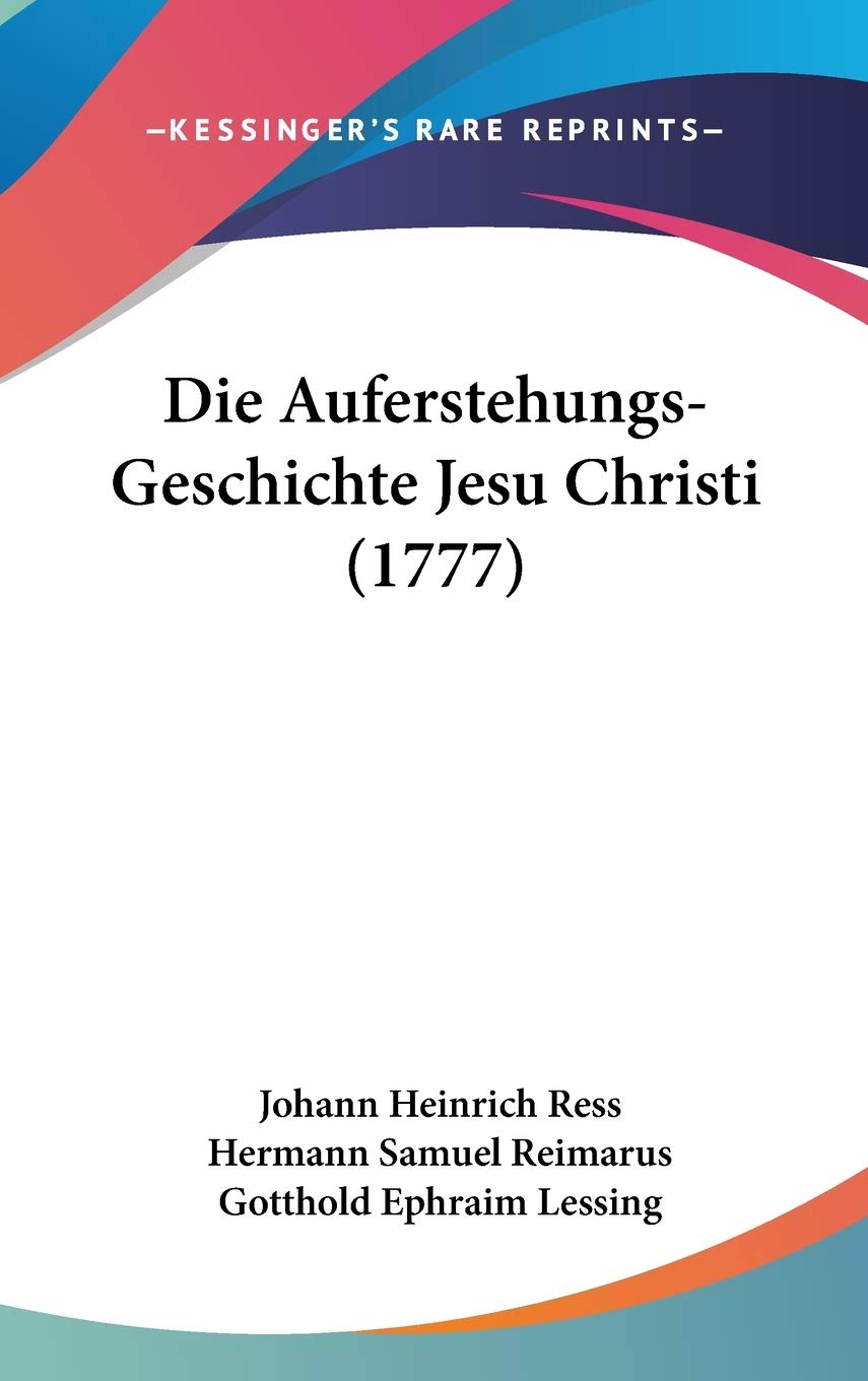 Die Auferstehungs-geschichte Jesu Christi Contemporary literature