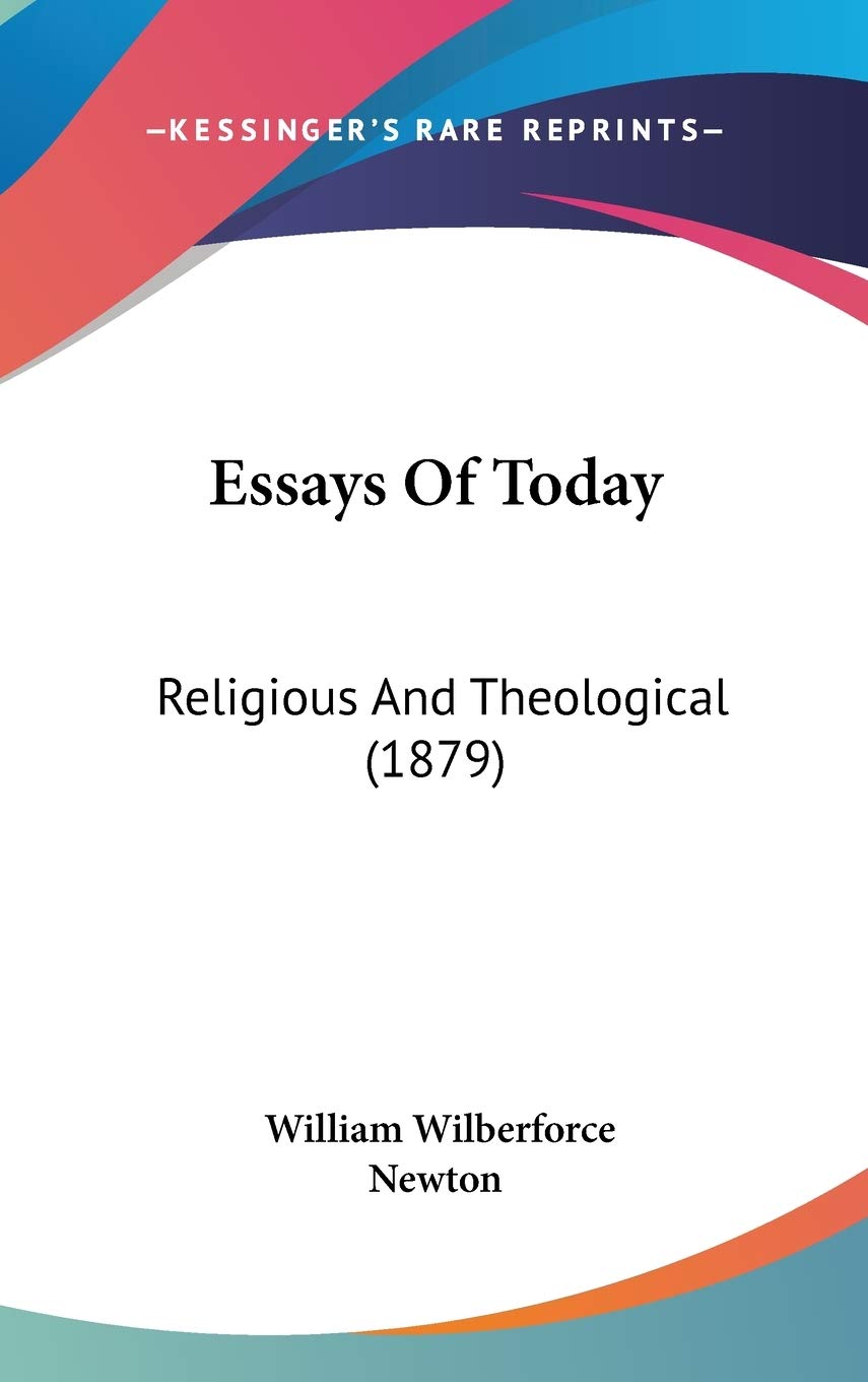 Essays of Today Religious and Theological Contemporary literature