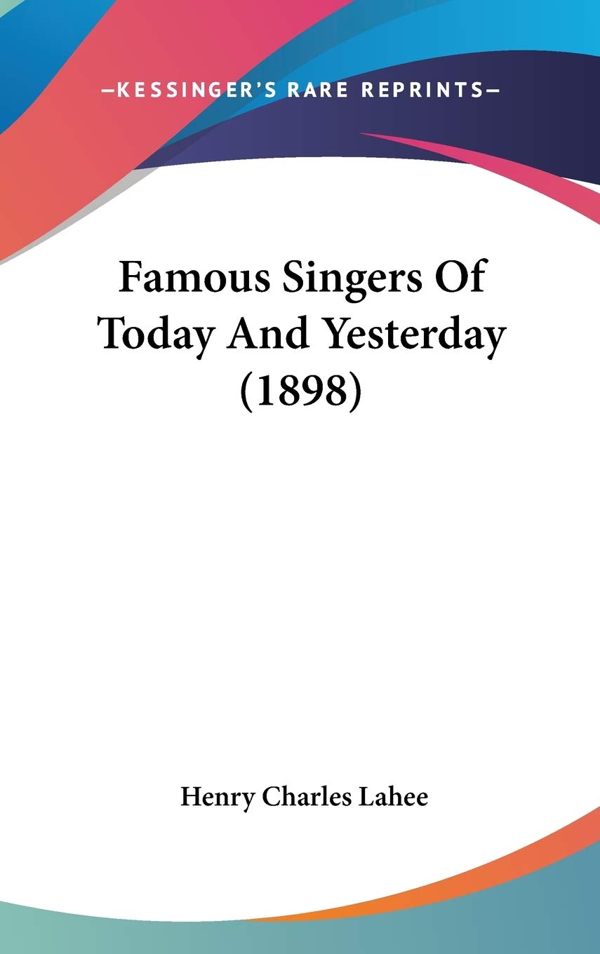 Famous Singers of Today and Yesterday Philosophy