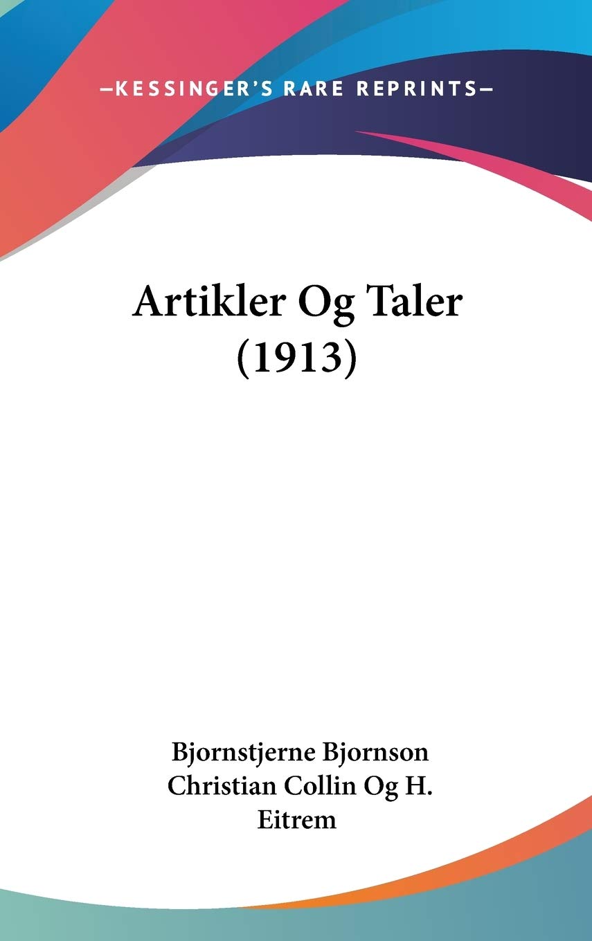 Artikler Og Taler Contemporary literature