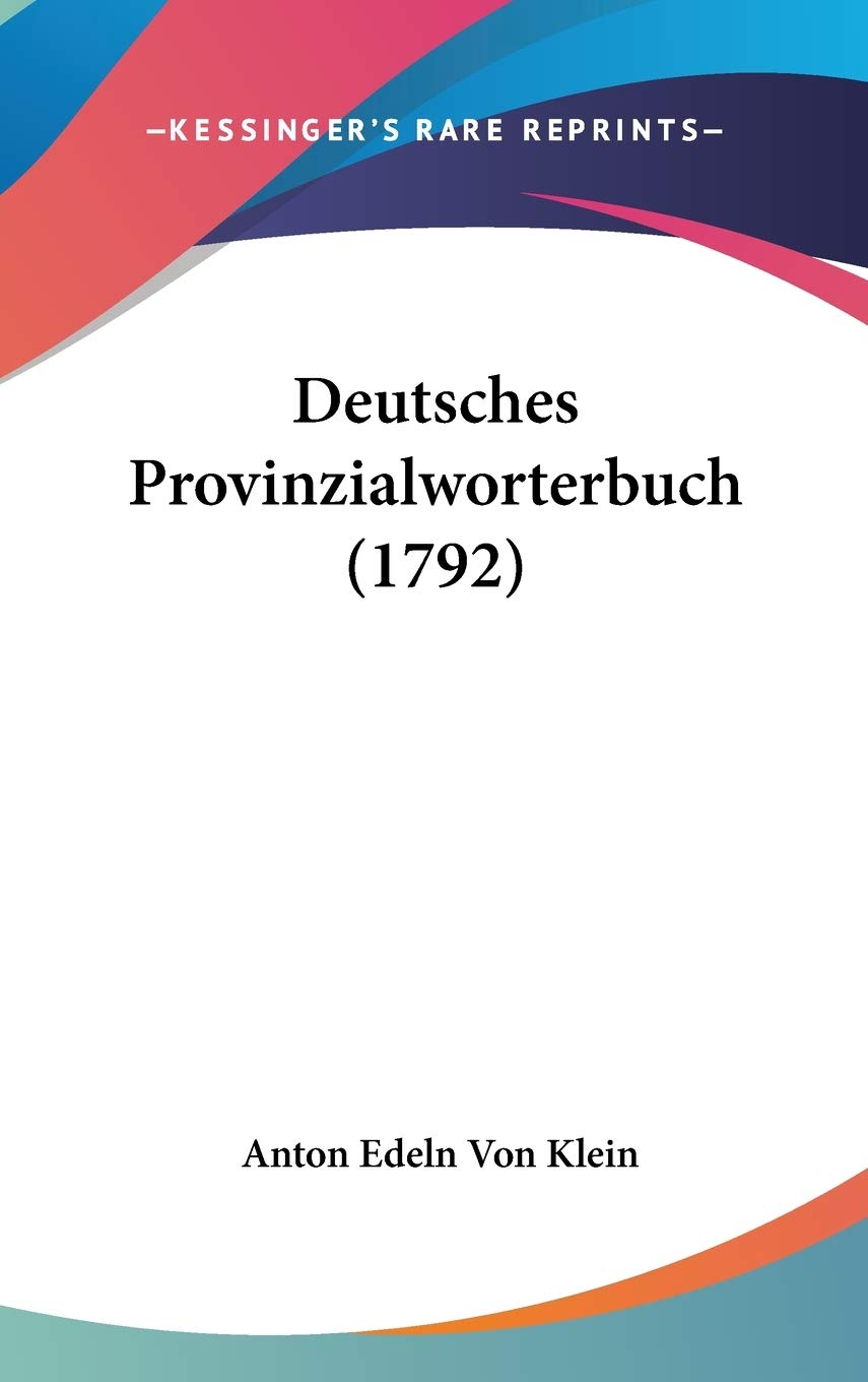 Deutsches Provinzialworterbuch Social Sciences
