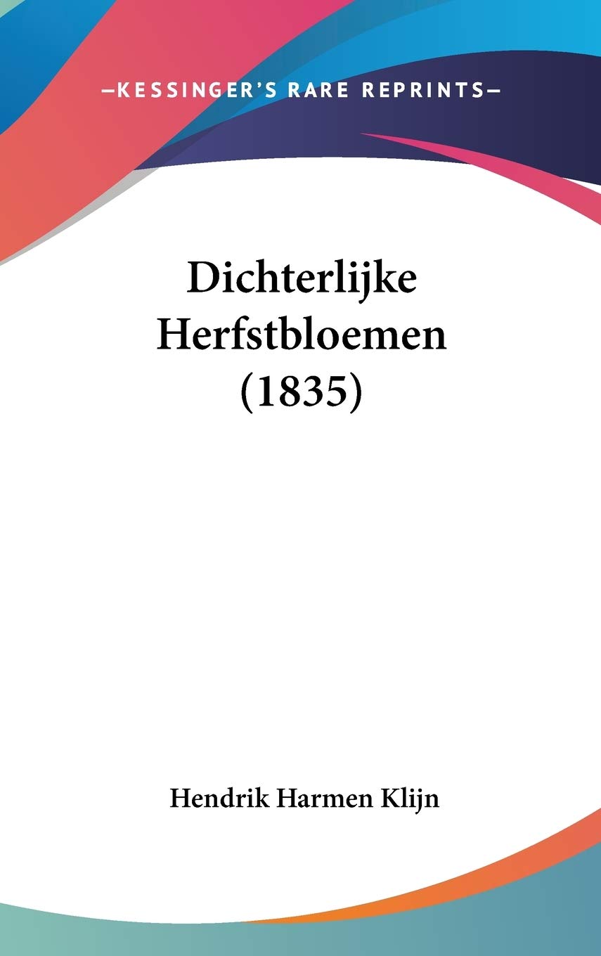 Dichterlijke Herfstbloemen (1835) Contemporary literature