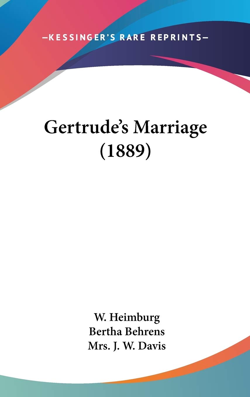 Gertrude's Marriage (1889) Law