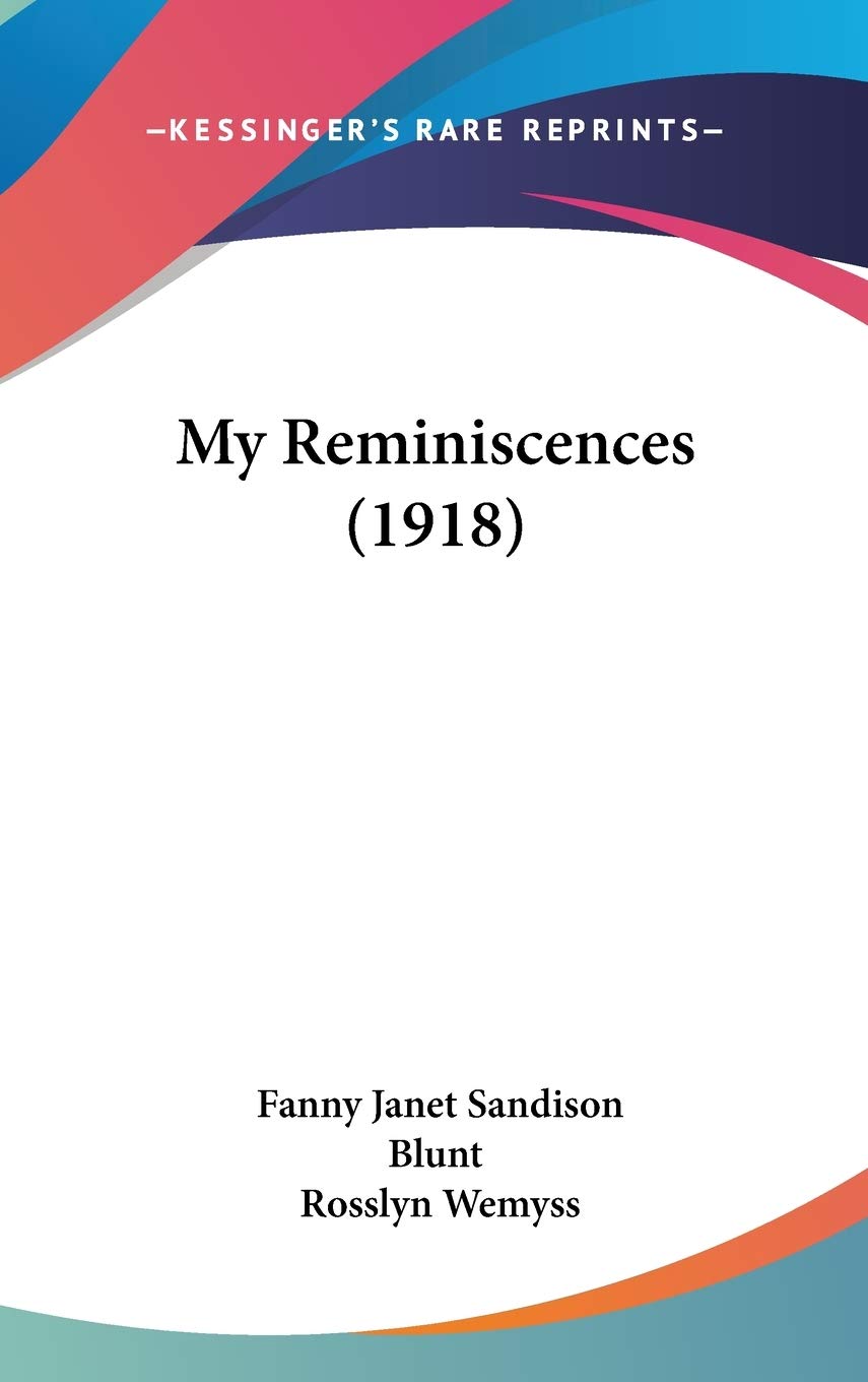My Reminiscences (1918) Fiction