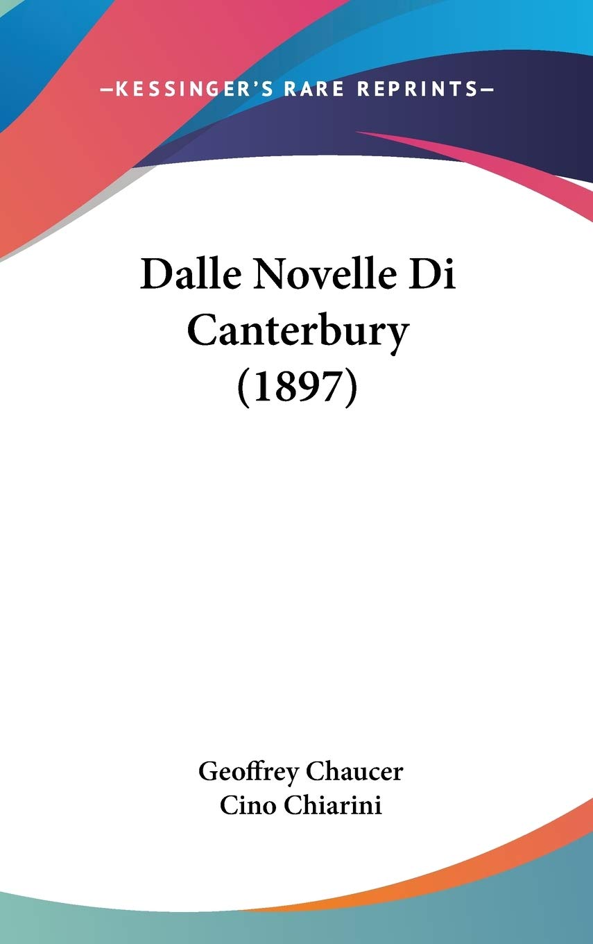 Dalle Novelle Di Canterbury (1897) Contemporary literature