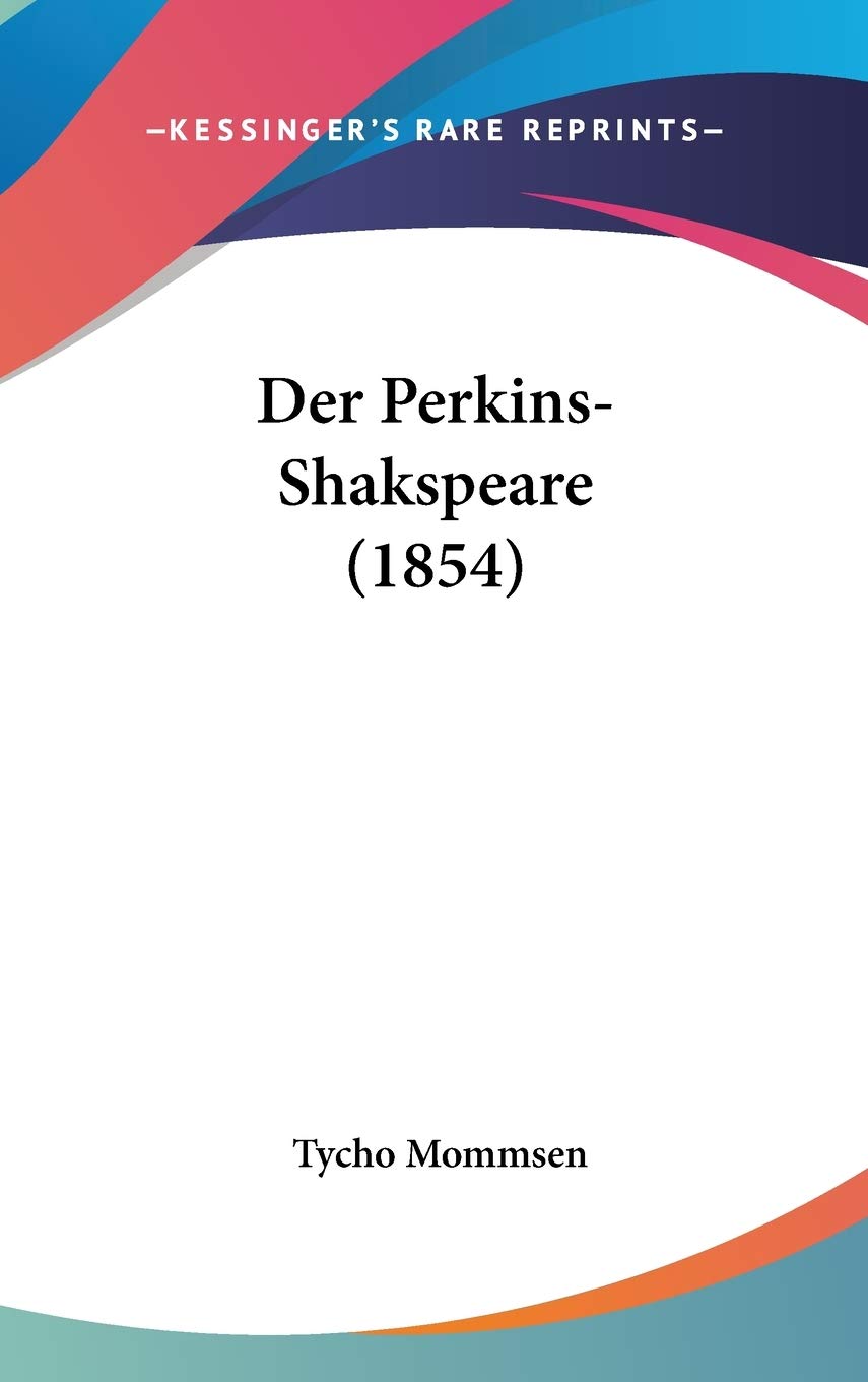 Der Perkins-Shakspeare (1854) Contemporary literature