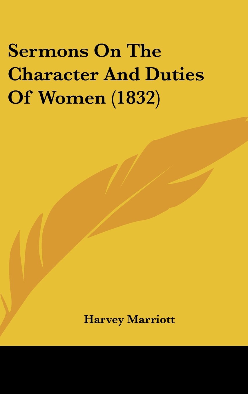 Sermons On The Character And Duties Of Women (1832) Contemporary literature