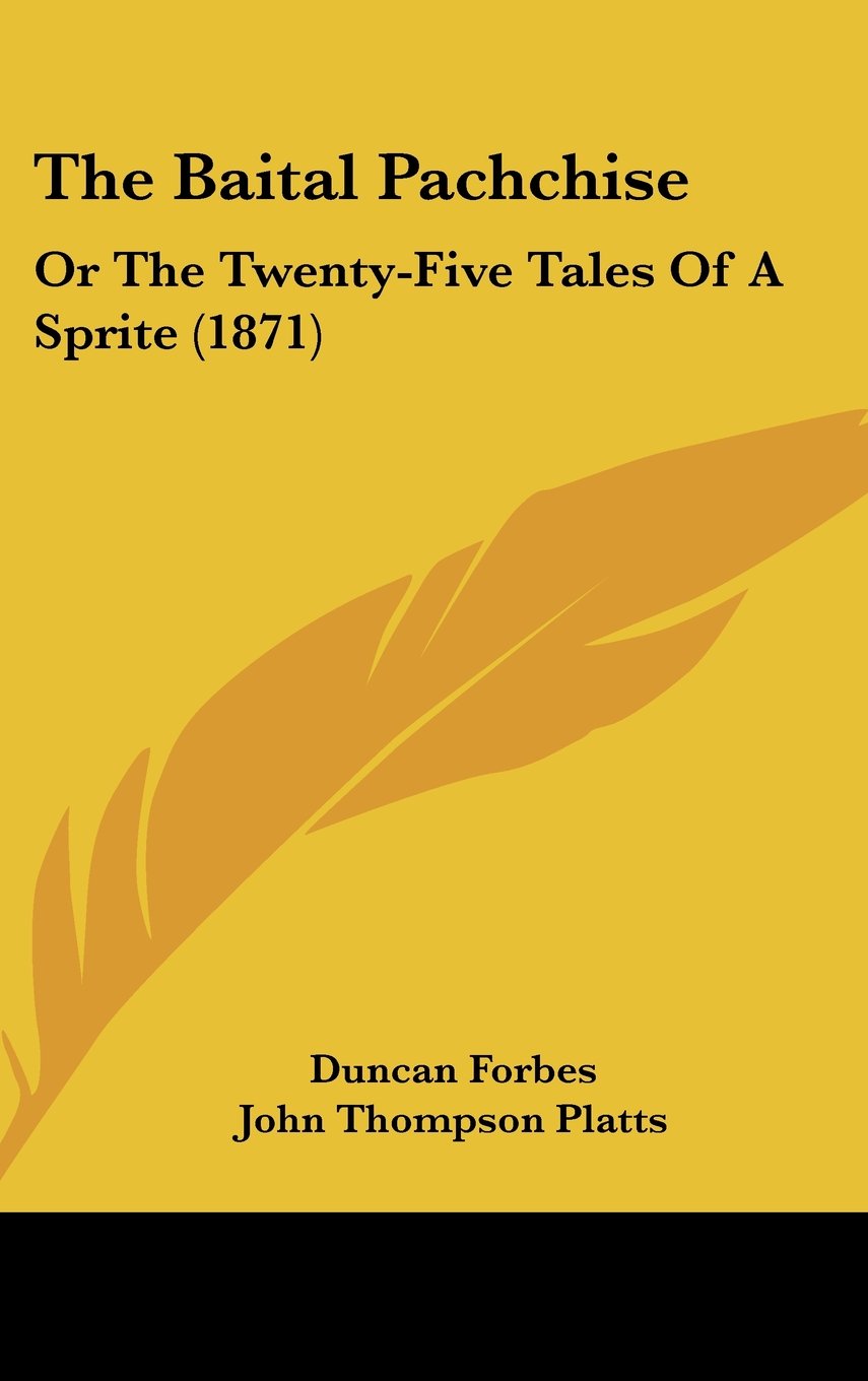 The Baital Pachchise: Or The Twenty-Five Tales Of A Sprite (1871) Law