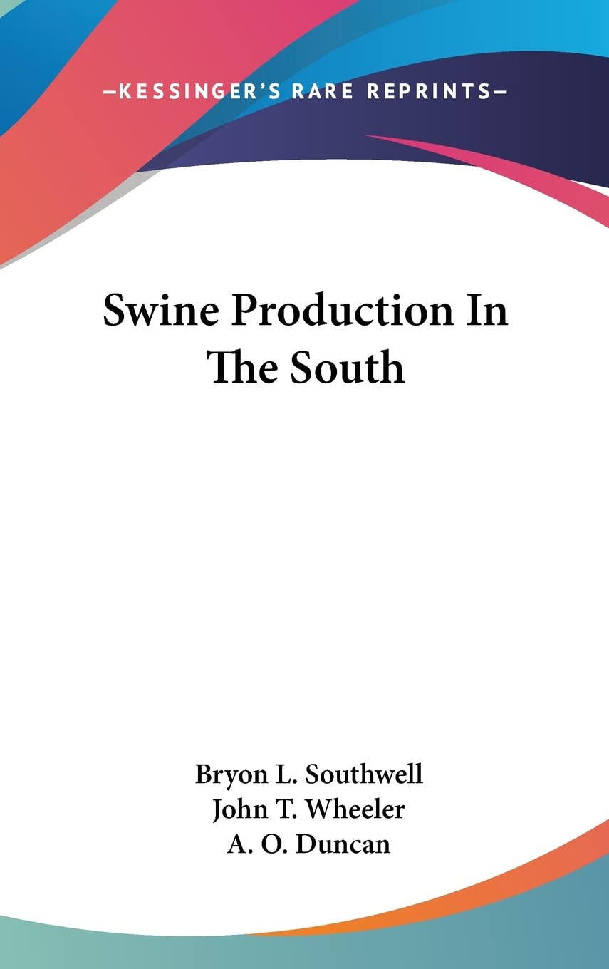 Swine Production In The South Business, Finance & Career