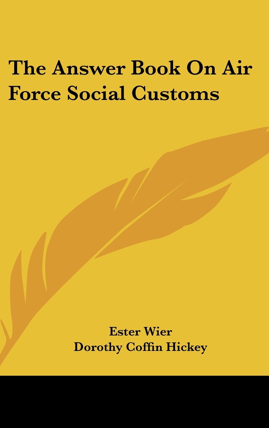 Product Image: The Answer Book On Air Force Social Customs