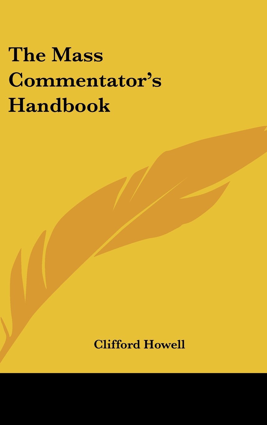 Product Image: The Mass Commentator's Handbook