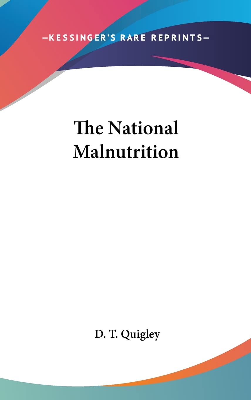 Product Image: The National Malnutrition