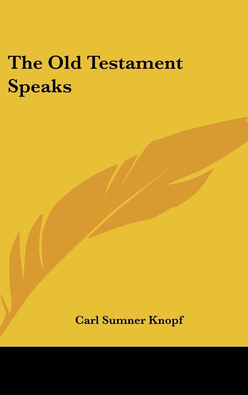 Product Image: The Old Testament Speaks