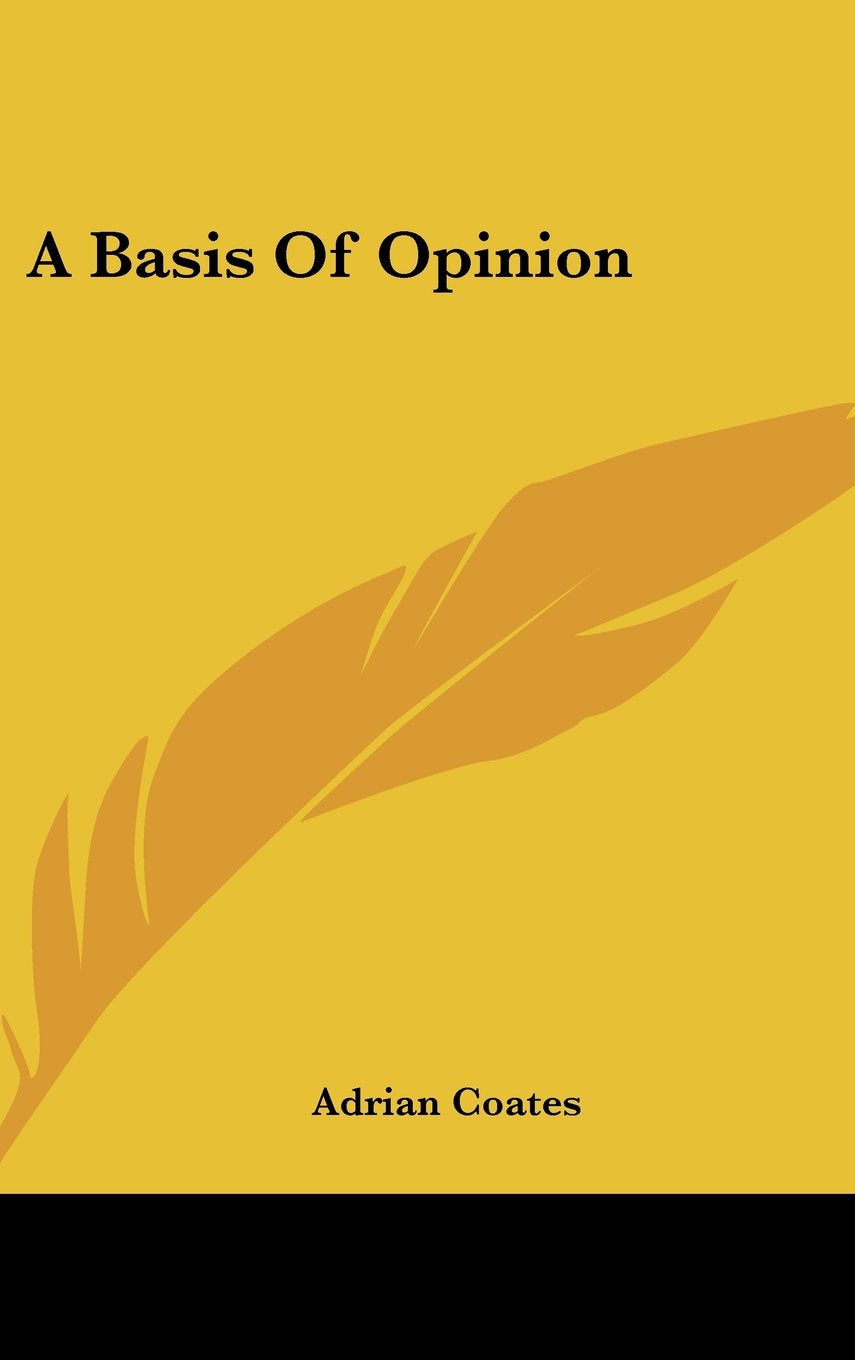 Product Image: A Basis Of Opinion