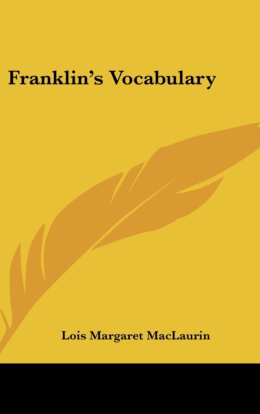 Franklin's Vocabulary Books