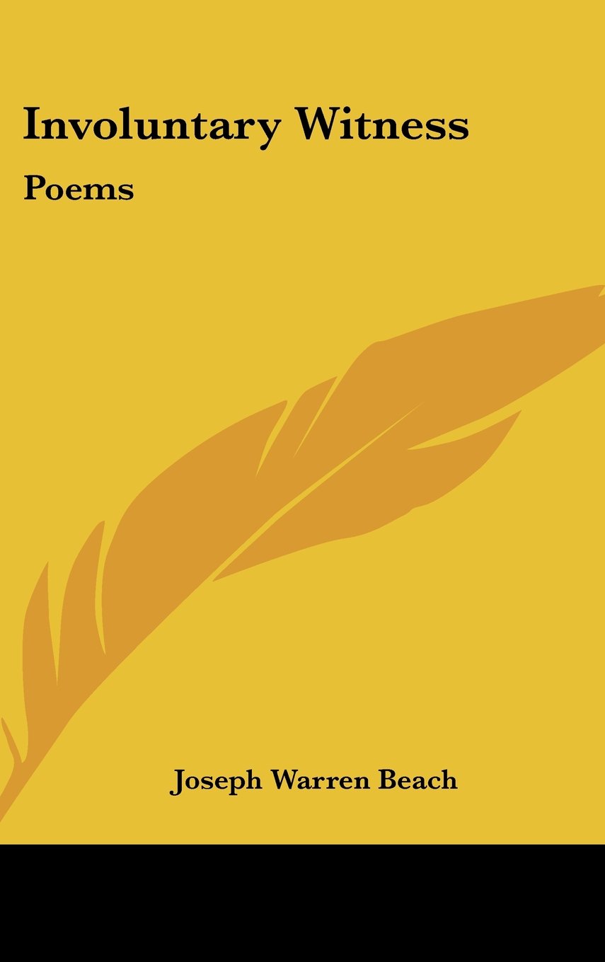 Involuntary Witness: Poems Books