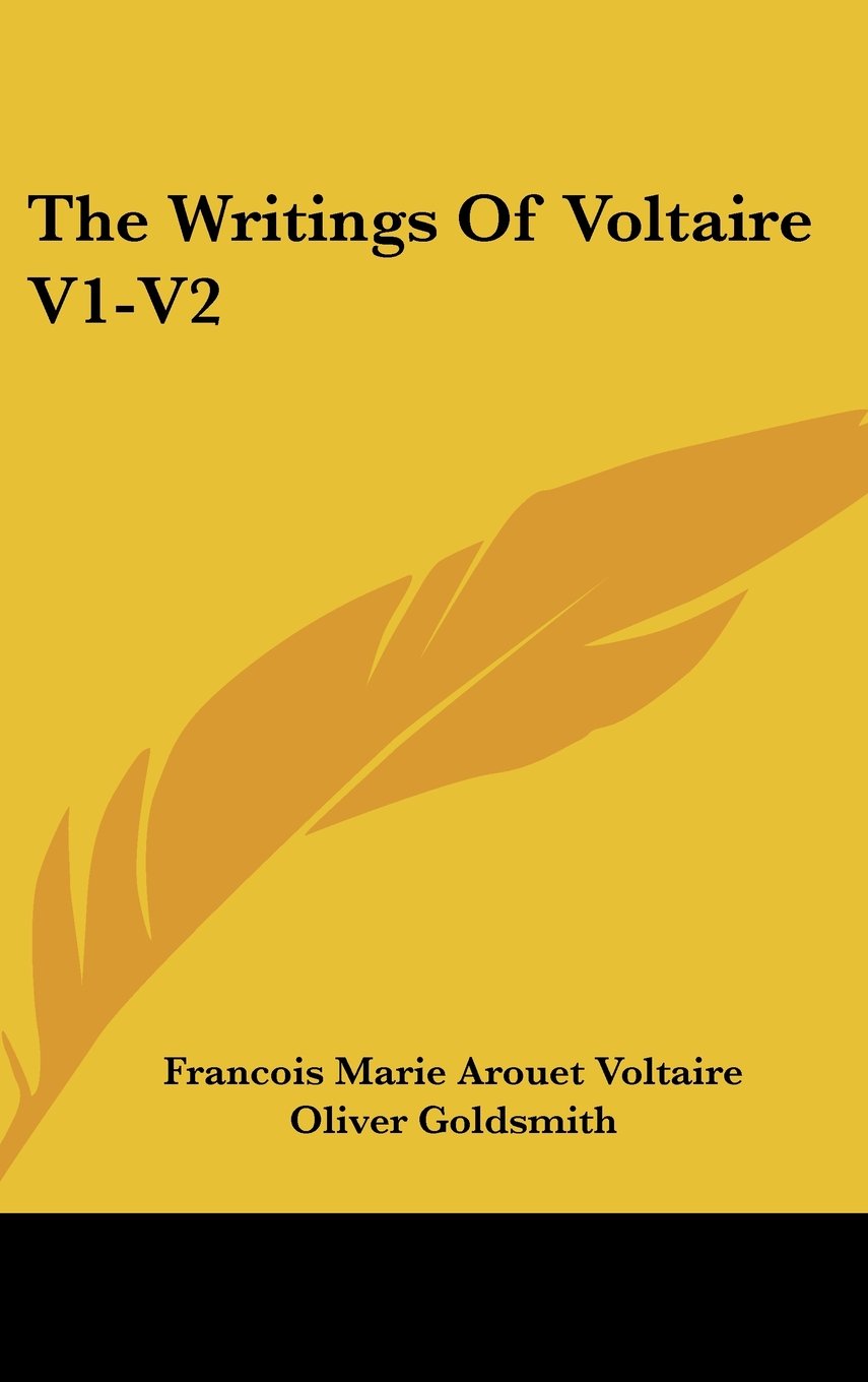The Writings Of Voltaire V1-V2 Books