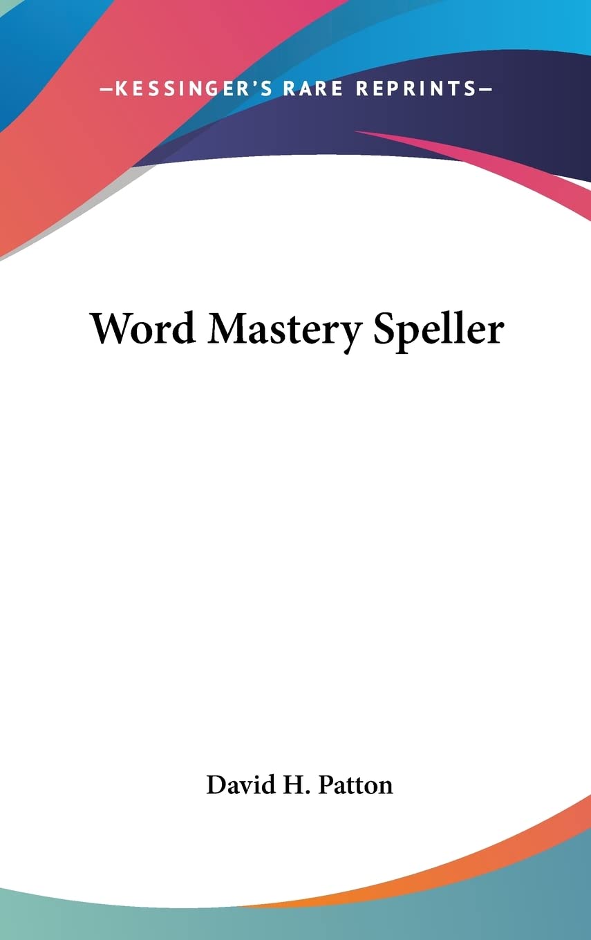 Word Mastery Speller Education & Training