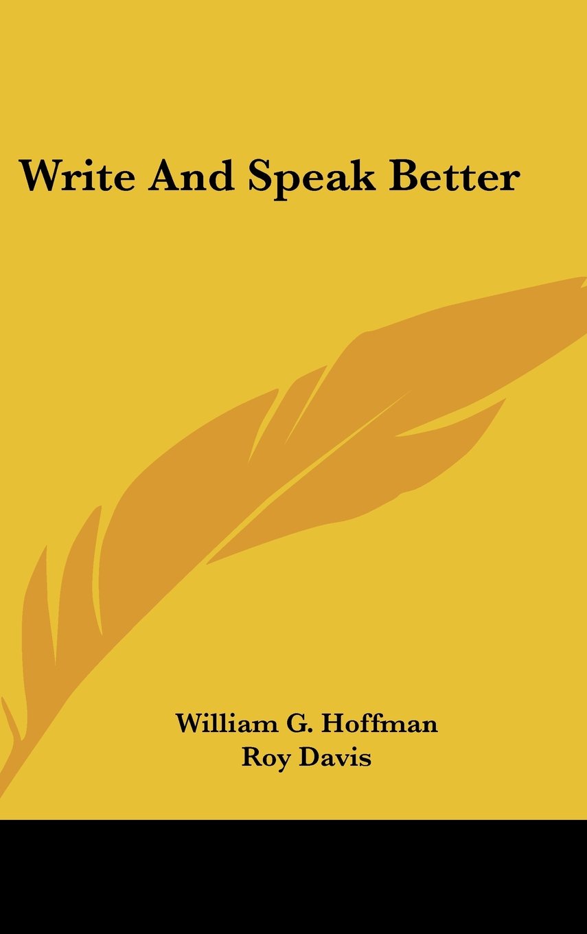 Write And Speak Better Books