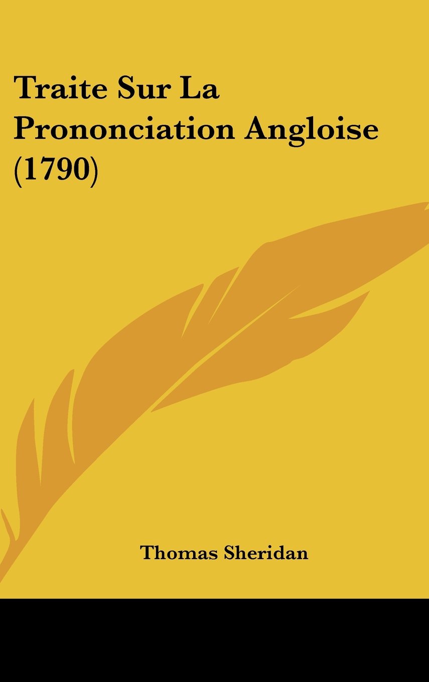 Traite Sur La Prononciation Angloise (1790) Books