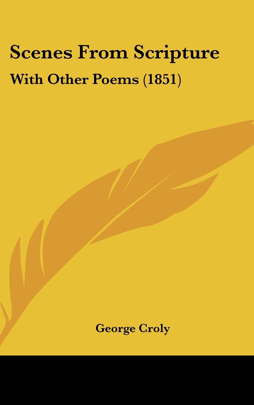 Product Image: Scenes From Scripture: With Other Poems (1851)