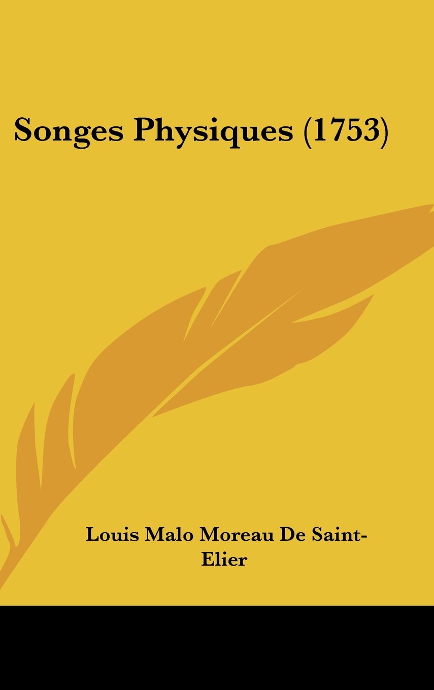 Songes Physiques (1753) Books