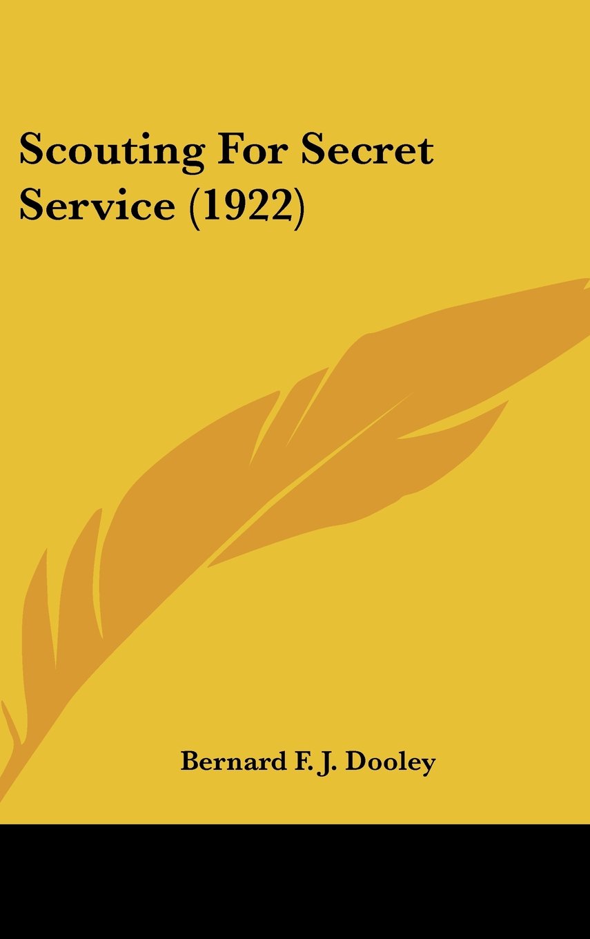 Scouting For Secret Service (1922) Books