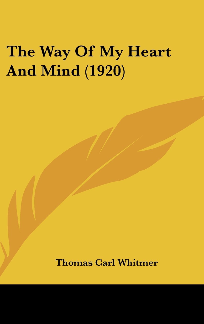 The Way Of My Heart And Mind (1920) Books