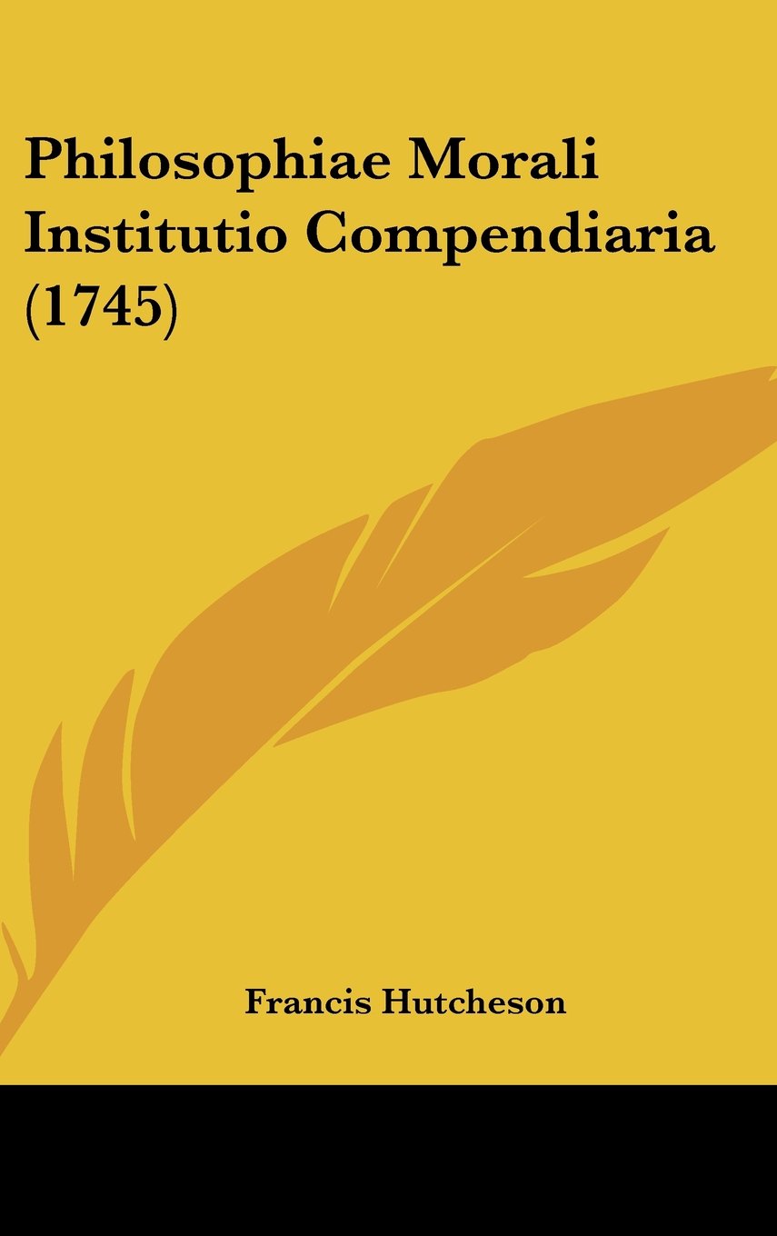 Philosophiae Morali Institutio Compendiaria (1745) Books