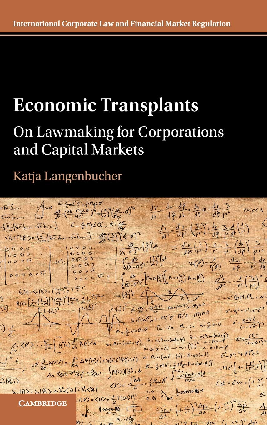 Economic Transplants: On Lawmaking for Corporations and Capital Markets book