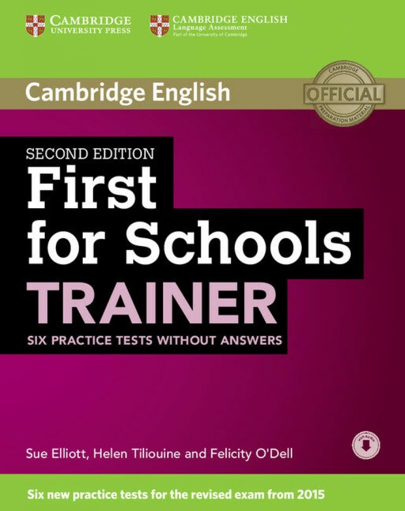 First for Schools Trainer Six Practice Tests without Answers with Audio Foreign Languages ​​& Dictionaries