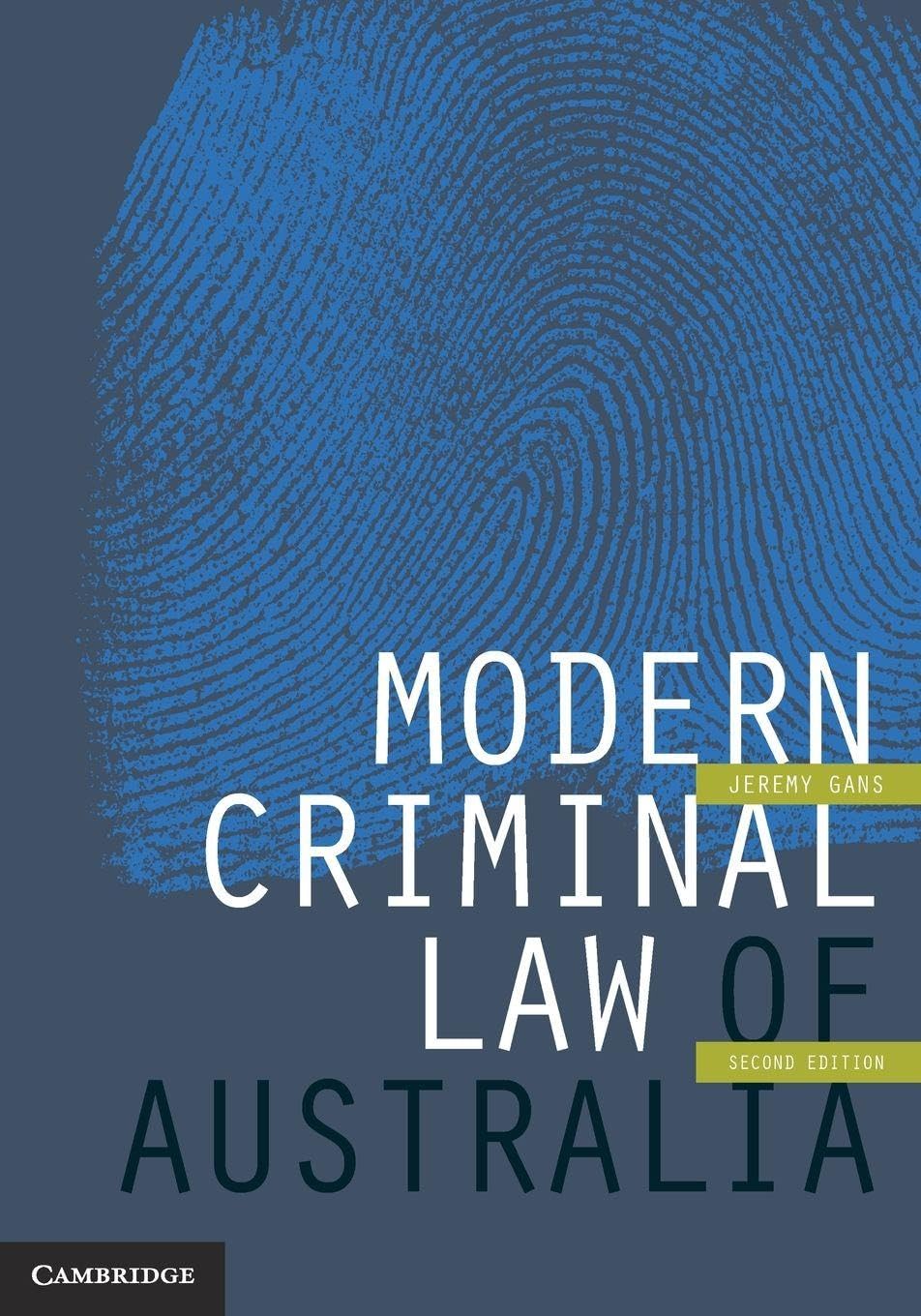 Modern Criminal Law of Australia Law