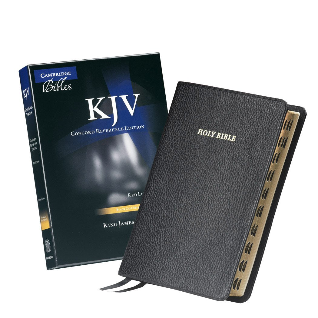 KJV Concord Reference Bible, Black Calfsplit Leather, Red Letter Text, Thumb Index KJ564:XRI Film, Art & Culture