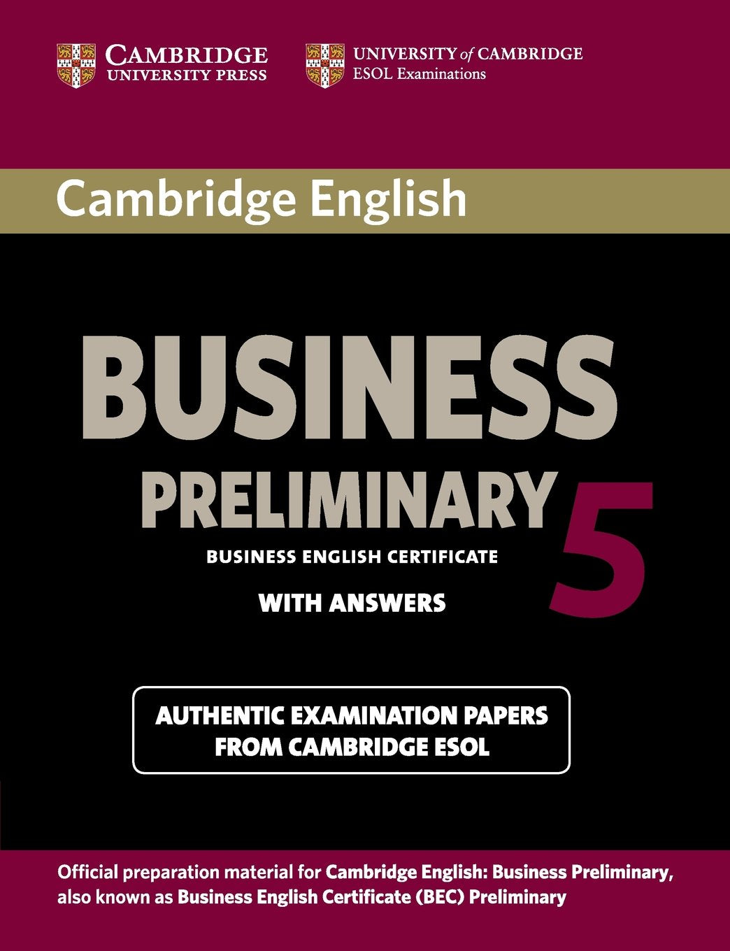 Cambridge English Business 5 Preliminary Foreign Languages ​​& Dictionaries