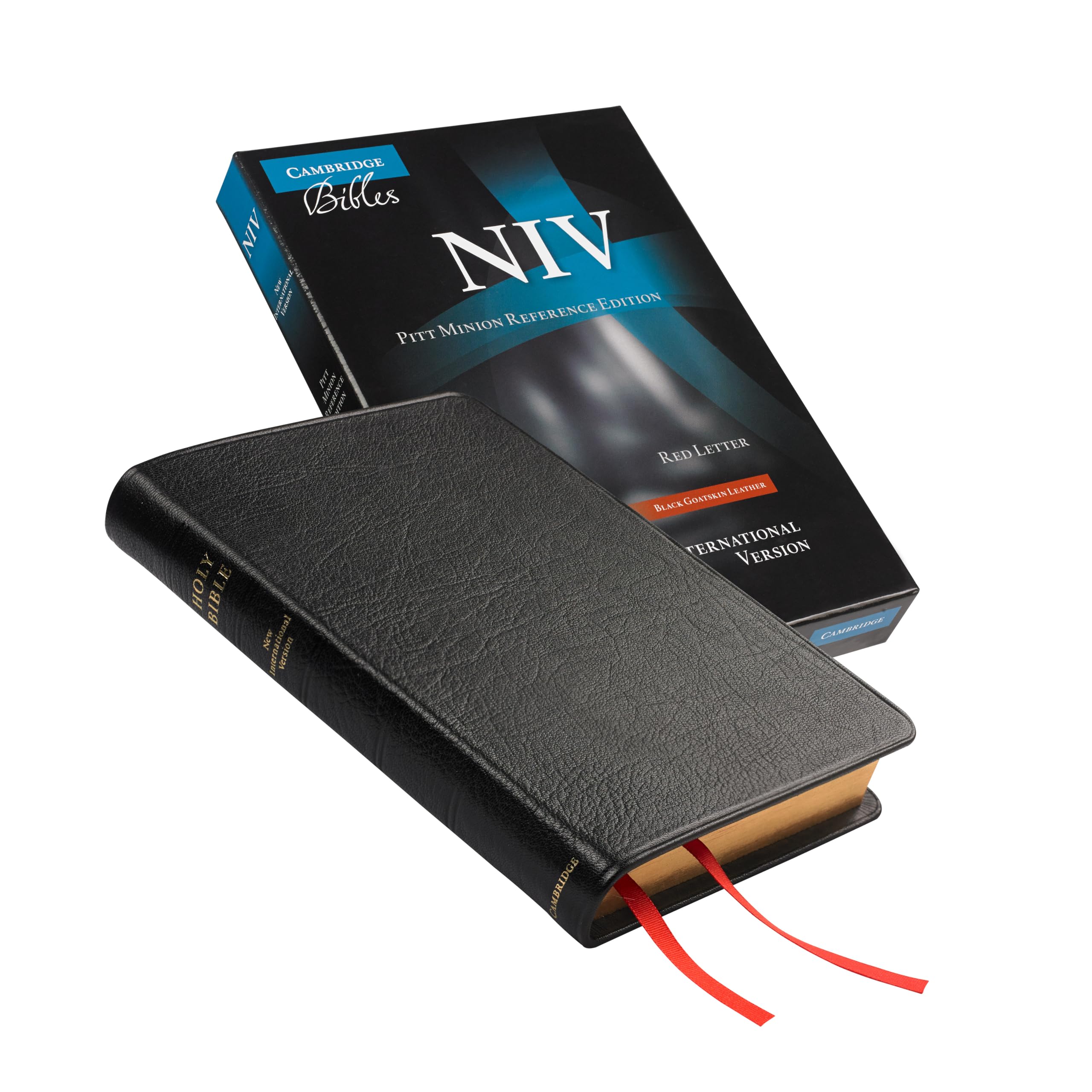 NIV Pitt Minion Reference Edition, Black Goatskin Leather, Red Letter Text: New International Version, Black Goatskin, Pitt Minion Reference Film, Art & Culture