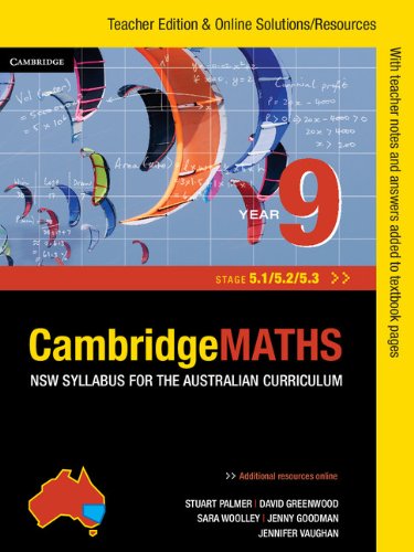 Cambridge Mathematics NSW Syllabus for the Australian Curriculum Year 9 5.1, 5.2 and 5.3 Teacher Edition Mathematics